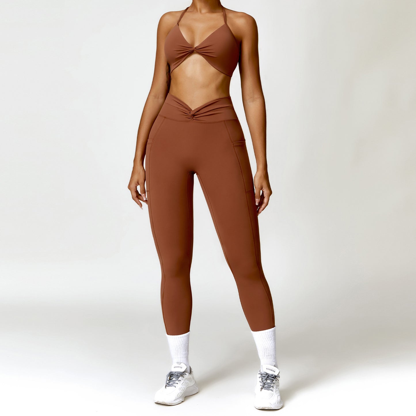 Camisole Yoga Set – Top & Pants, Top & Shorts, or Top Only