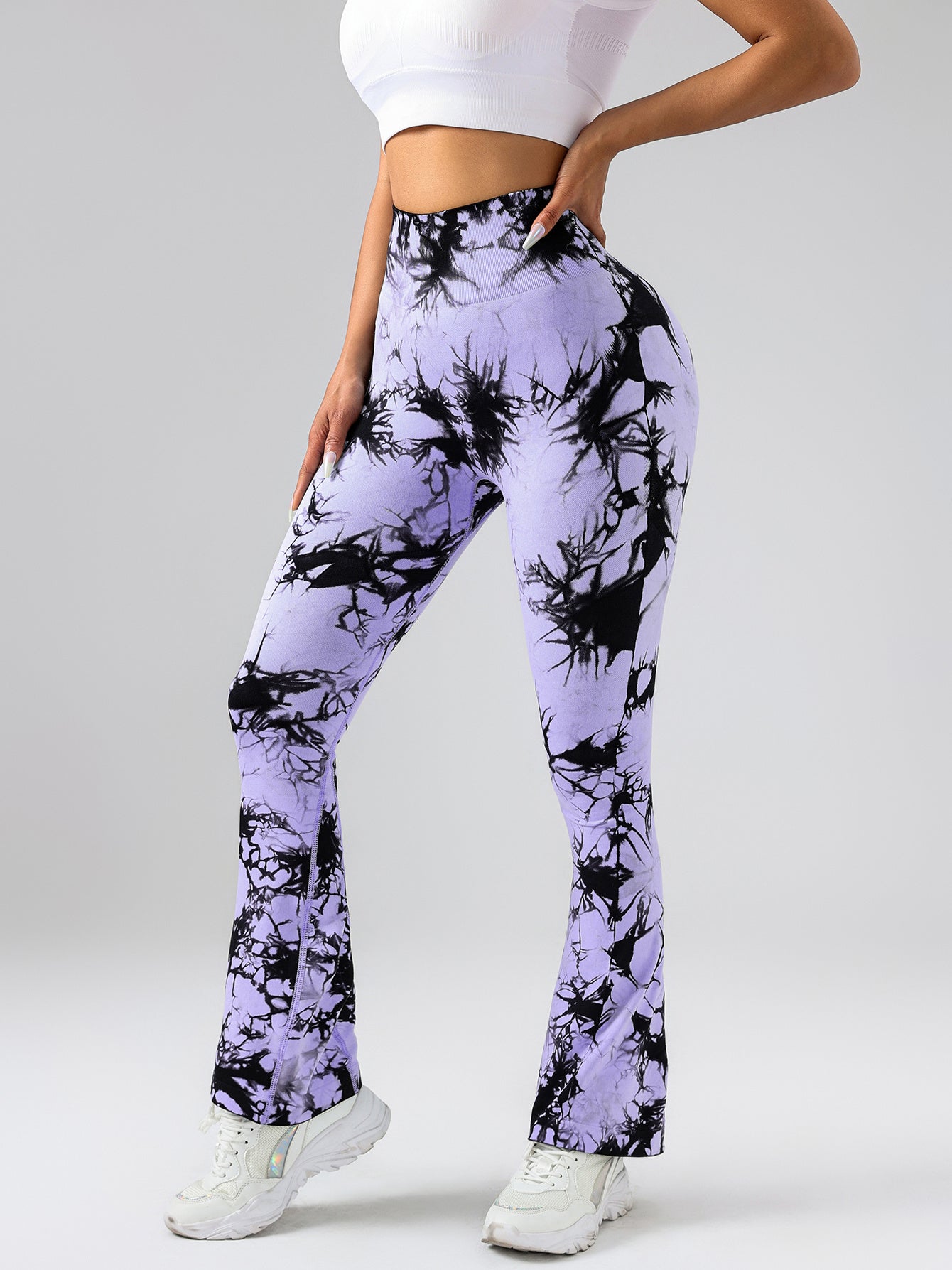High-Waist Flared Yoga Pants For Women