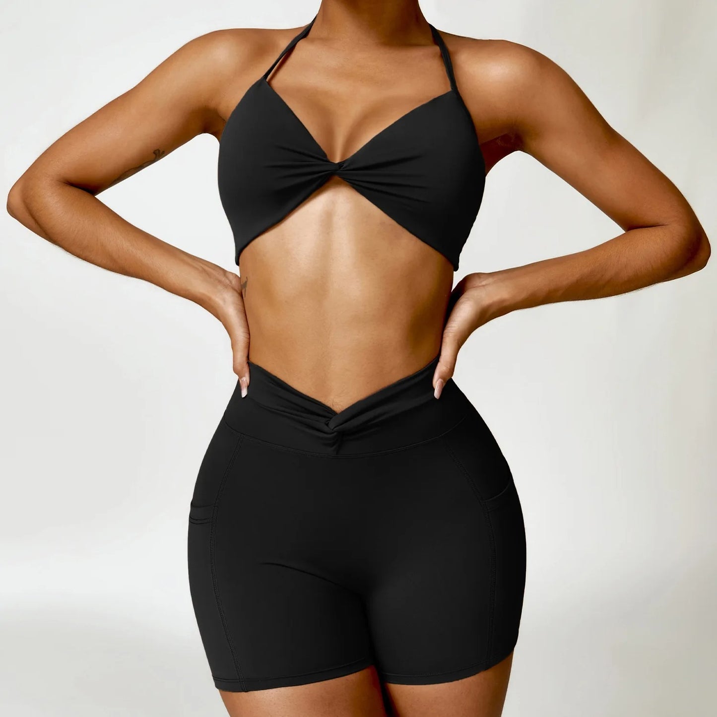 Camisole Yoga Set – Top & Pants, Top & Shorts, or Top Only