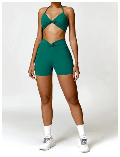 Camisole Yoga Set – Top & Pants, Top & Shorts, or Top Only