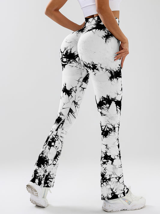 High-Waist Flared Yoga Pants For Women