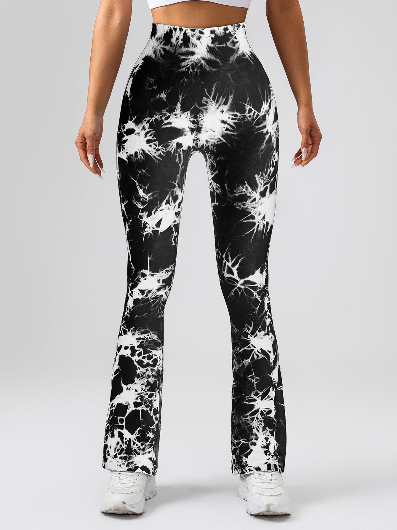 High-Waist Flared Yoga Pants For Women