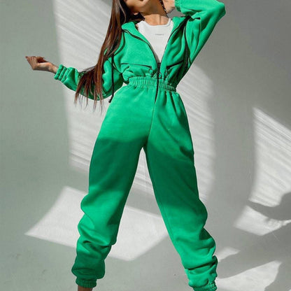 The Snatched Fit Hoodie Jumpsuit