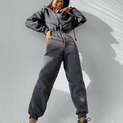 The Snatched Fit Hoodie Jumpsuit