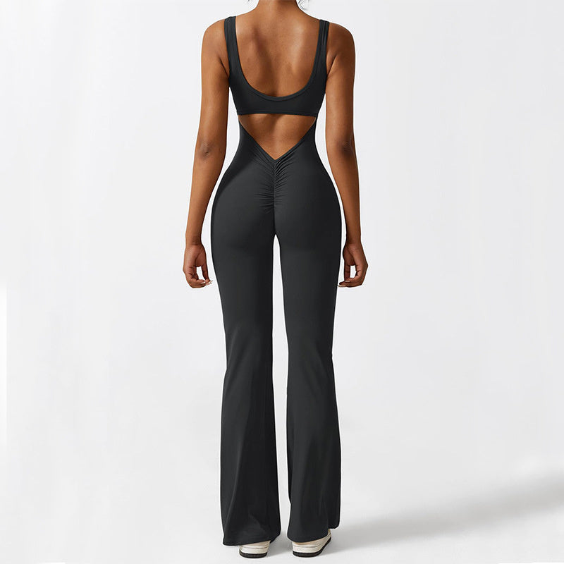 One-Piece Flared Jumpsuit