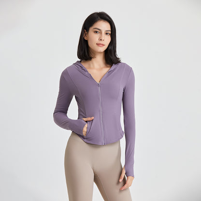 Hooded Running Zip-Up