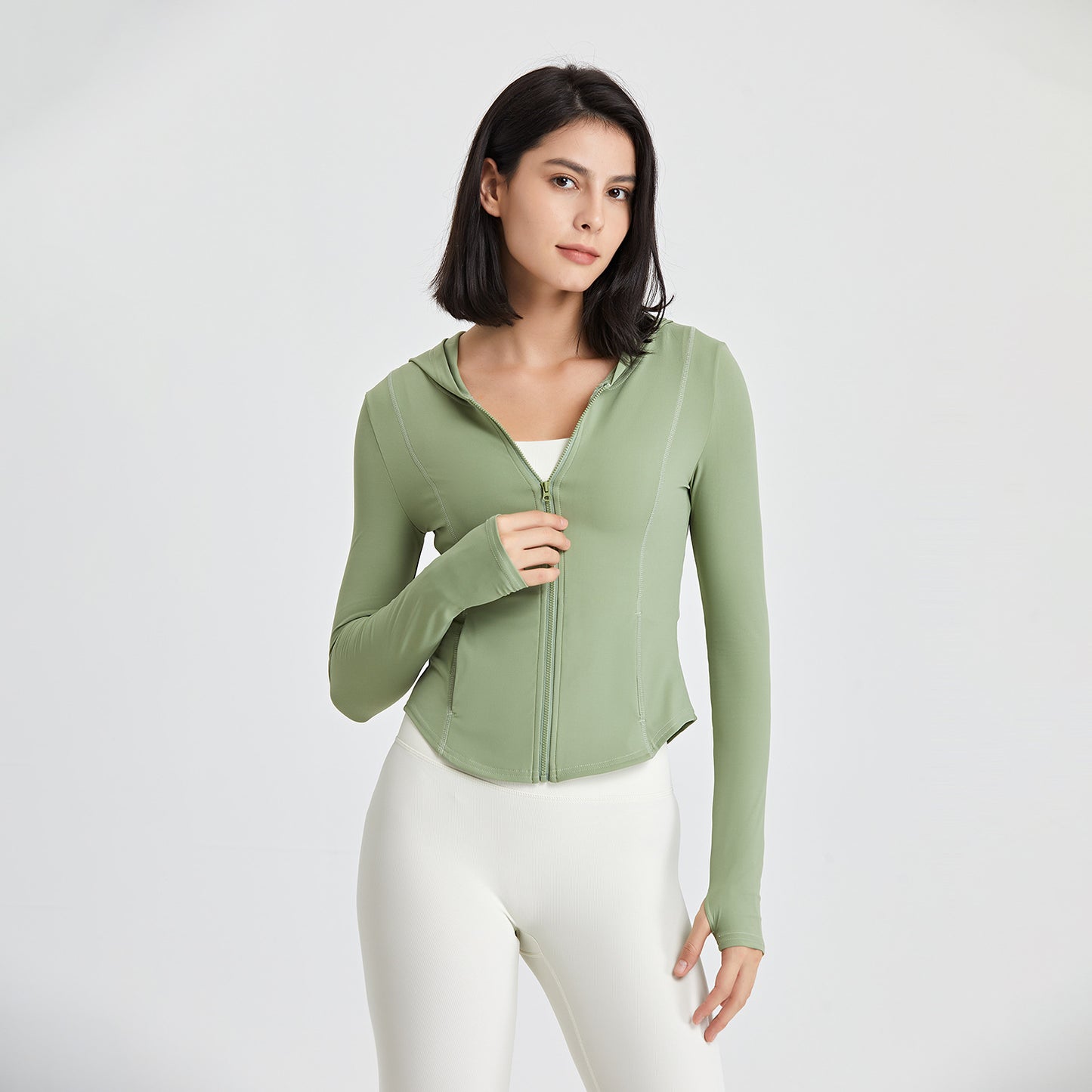 Hooded Running Zip-Up