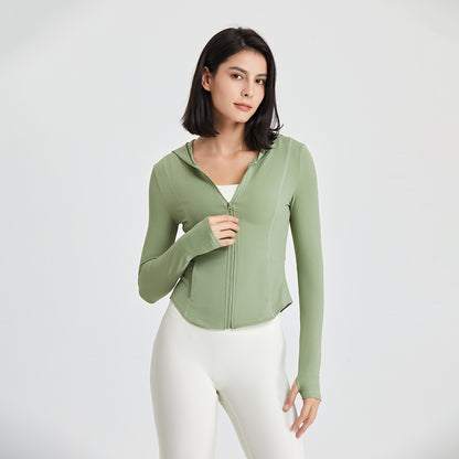 Hooded Running Zip-Up