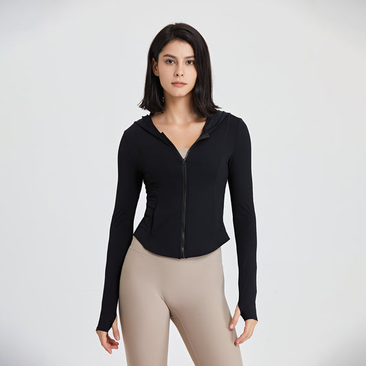Hooded Running Zip-Up