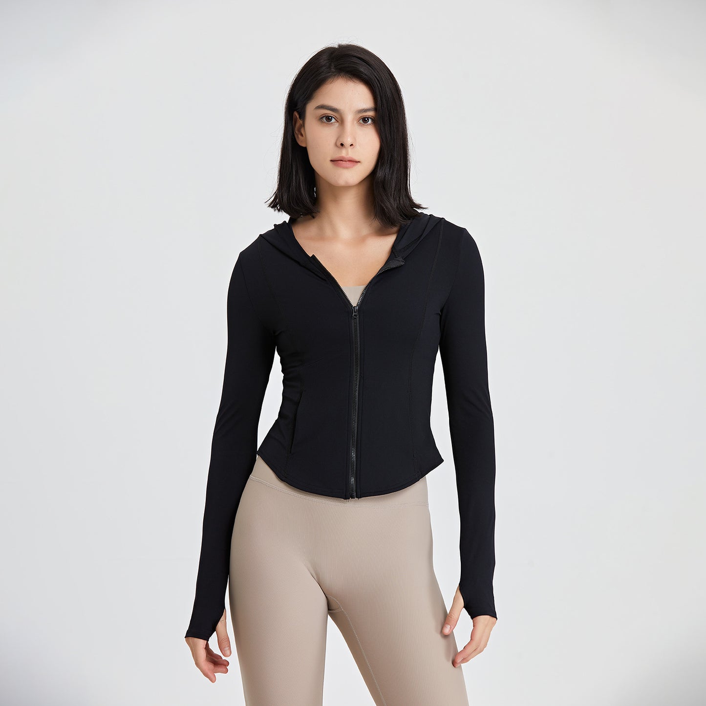 Hooded Running Zip-Up