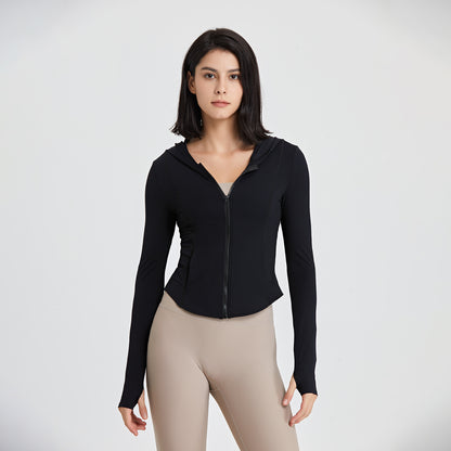 Hooded Running Zip-Up
