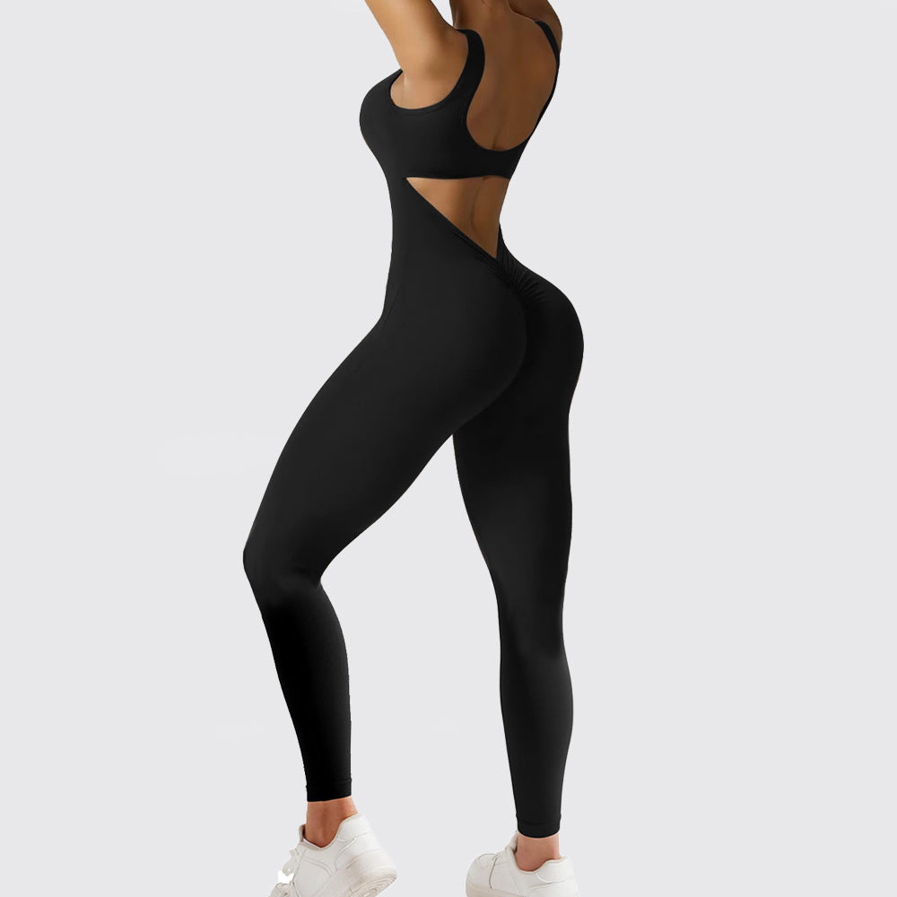 One-Piece Flared Jumpsuit