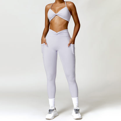 Camisole Yoga Set – Top & Pants, Top & Shorts, or Top Only